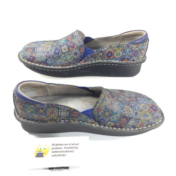Alegria Debra Aztec Tile Casual Slip On Clog Womens Size 10 40 DEB-843 Multi - Picture 4 of 9